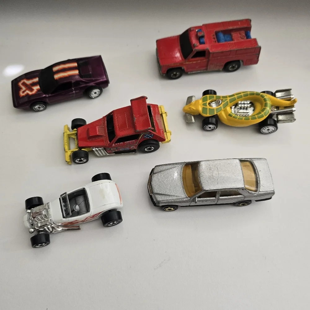 Vintage Hot Wheels & Matchbox Die Cast Car Bundle 1970s 1980s Lot of 6